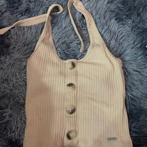 Halter cropped top